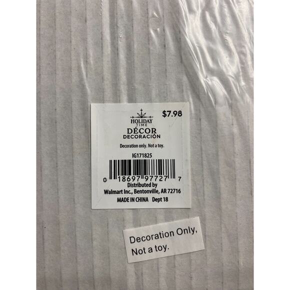 Holiday Time, 5 Piece Tier Tray Set, Santa Stop Here, Christmas Decor, NWT - Picture 5 of 5